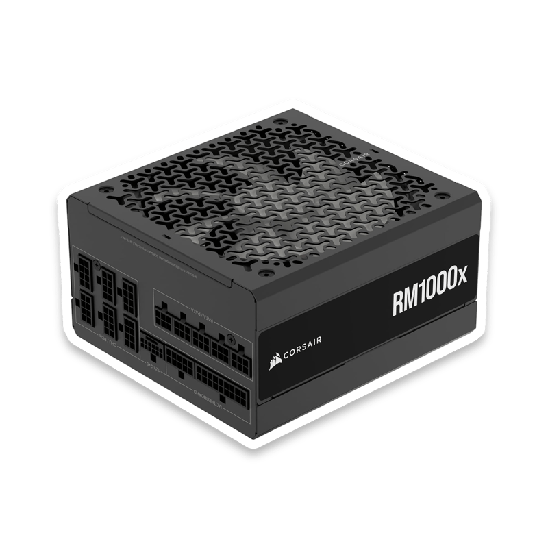 Corsair RM1000x 1000W Fully Modular ATX 3.1 Power Supply (Black)