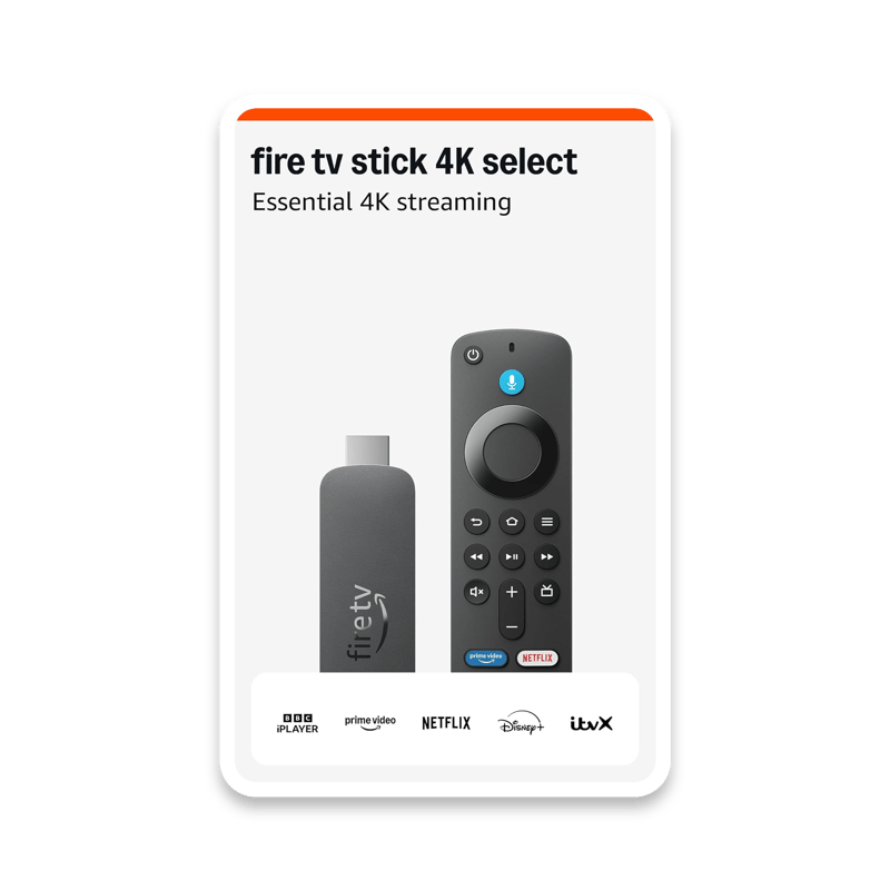 Amazon Fire TV Stick 4K Select - Latest Generation Streaming Device with 4K Support
