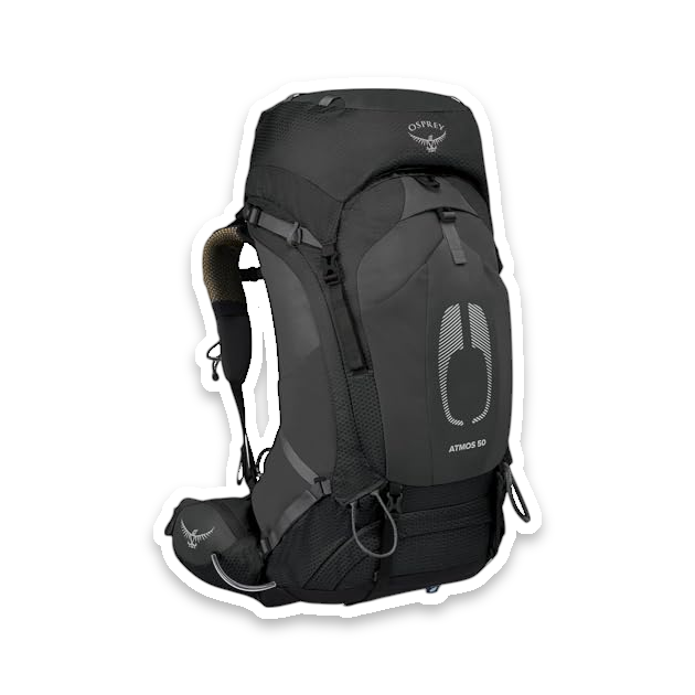 Osprey Atmos AG 50 Hiking Backpack - Black