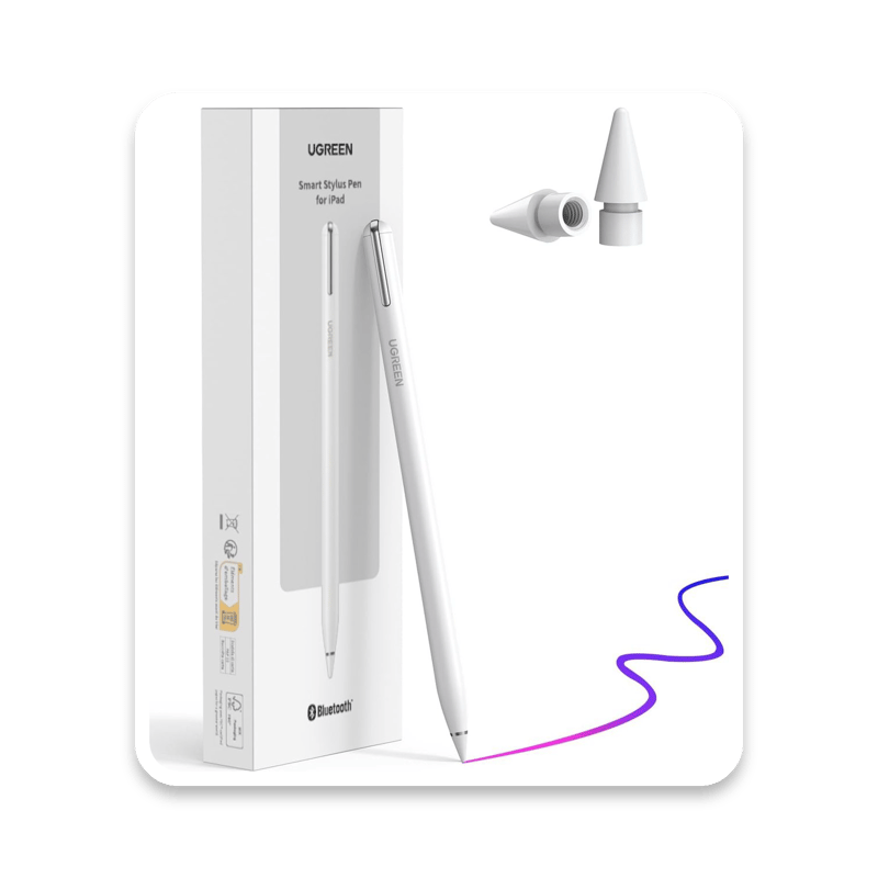 UGREEN iPad Stylus Pen with Bluetooth, Tilt Sensitivity and Palm Rejection (2018-2026 Compatible)