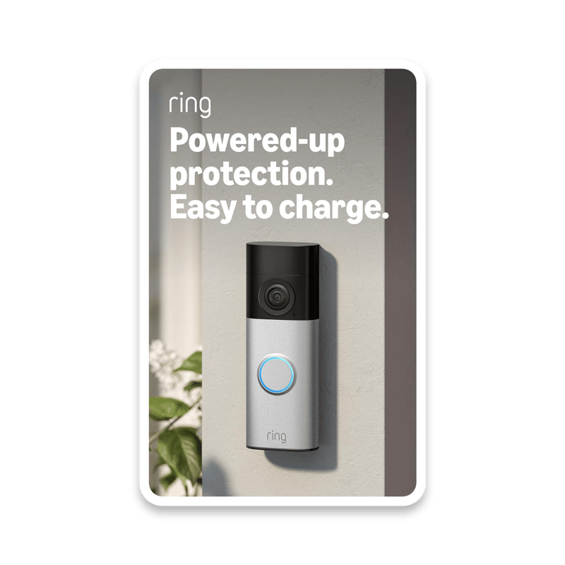 Ring Battery Video Doorbell Plus with 2K Resolution and 6x Zoom - Latest Generation