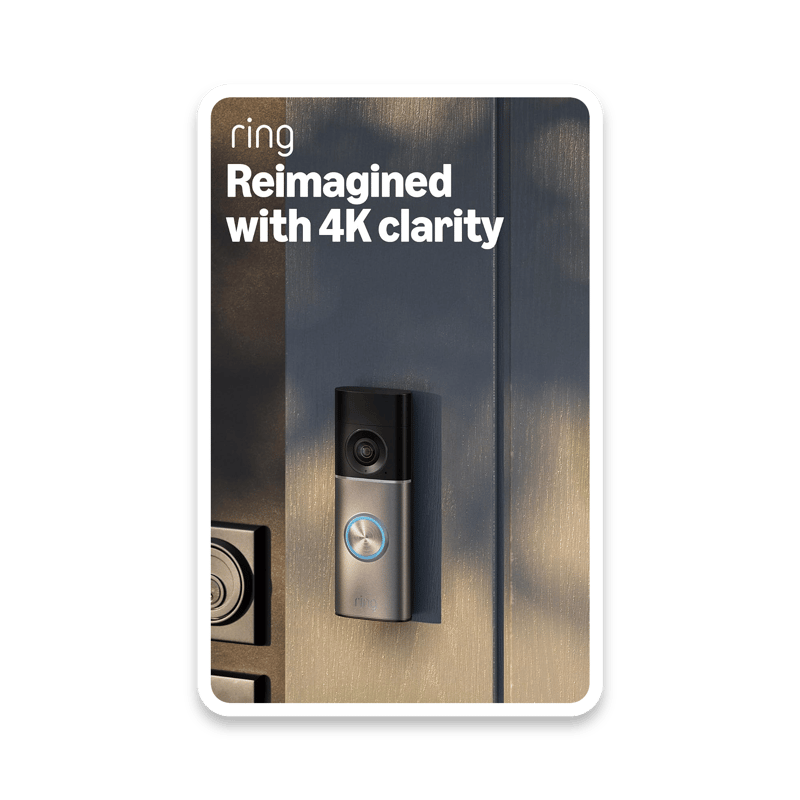 Ring Video Doorbell Pro - Latest Generation Wired Smart Doorbell with 4K Video and Radar Motion Detection