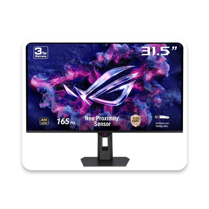 ASUS ROG Strix 32-inch 4K QD-OLED Gaming Monitor with 165Hz Refresh Rate