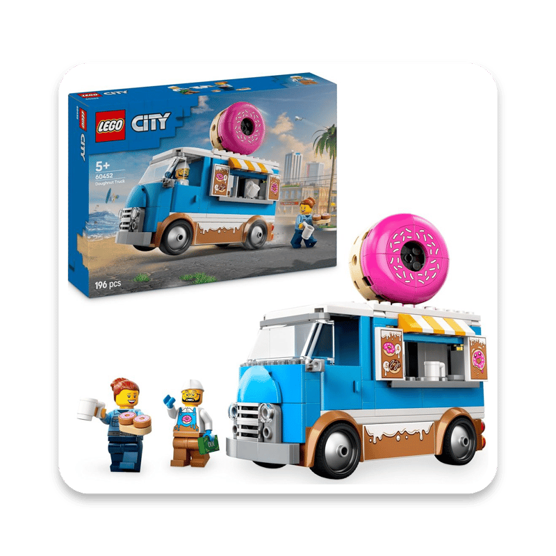 LEGO City Donut Truck Toy with 2 Minifigures