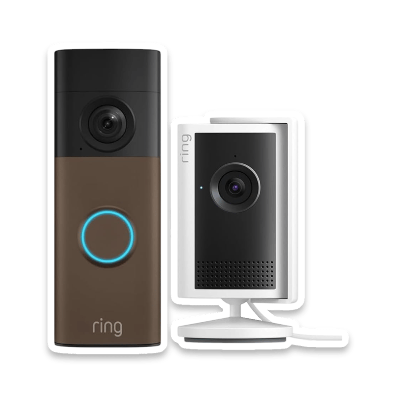 Ring Battery Video Doorbell with Indoor Camera Plus Bundle