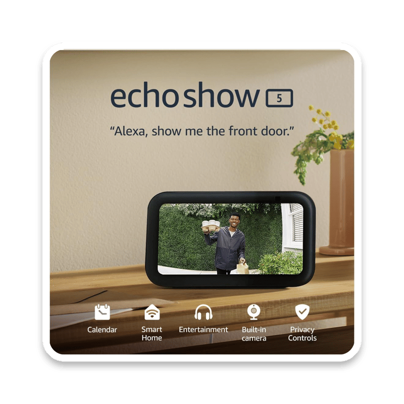 Amazon Echo Show 5 Smart Display with Alexa - Latest Generation in Charcoal