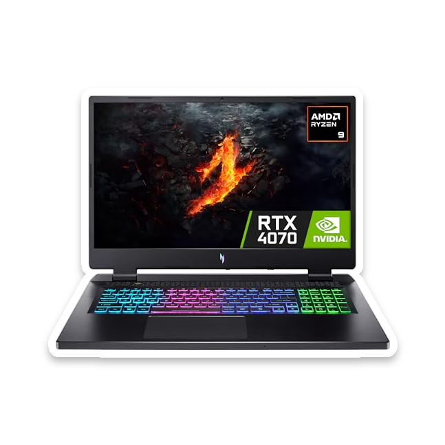Acer Nitro 17 Gaming Laptop (Ryzen 9, RTX 4070, 1TB SSD)