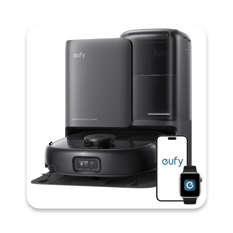 Eufy E25 Omni robotic vacuum and mop with auto-empty station, 20,000 Pa suction and corner cleaning
