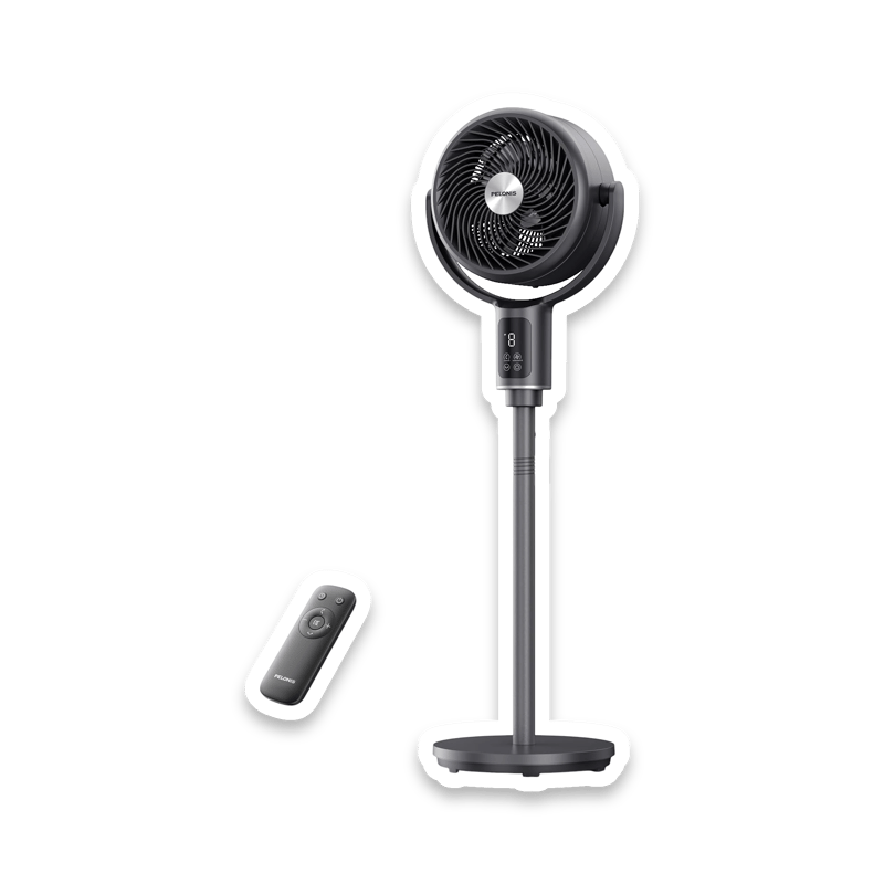 PELONIS Pedestal Circulator Fan with Remote - 20dB Ultra Quiet Standing Fan