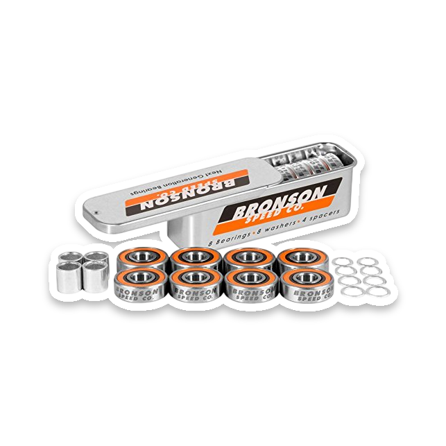 Bronson Speed Co G3 Skateboard Bearings (Multi-Coloured, Set of 8)