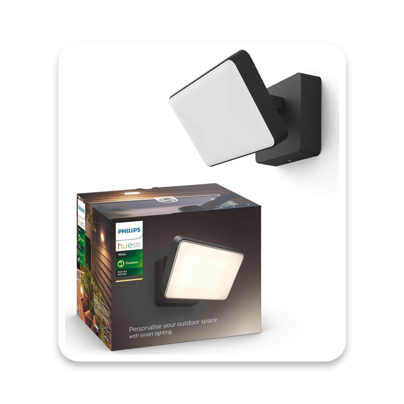 Philips Hue Welcome Smart Outdoor Flood Light with Voice Assistant Integration