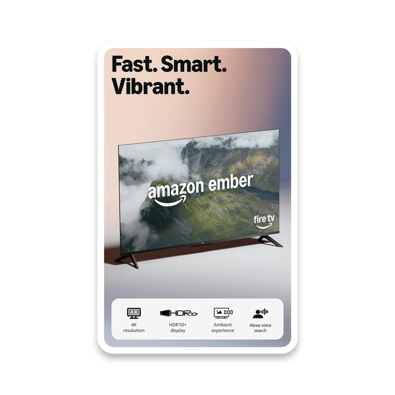 Amazon Ember 50-inch 4K Ultra HD Smart TV with Fire TV and Alexa Voice Remote