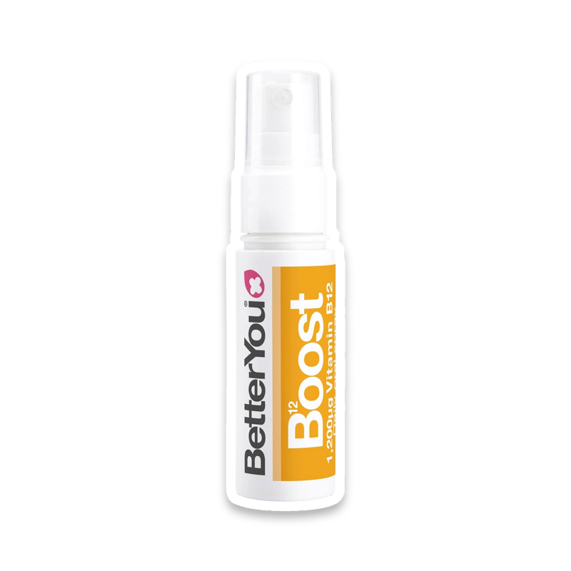BetterYou High-Strength Vitamin B12 Methylcobalamin Oral Spray 1200mcg with Chromium & Green Tea Extract - 48 Servings