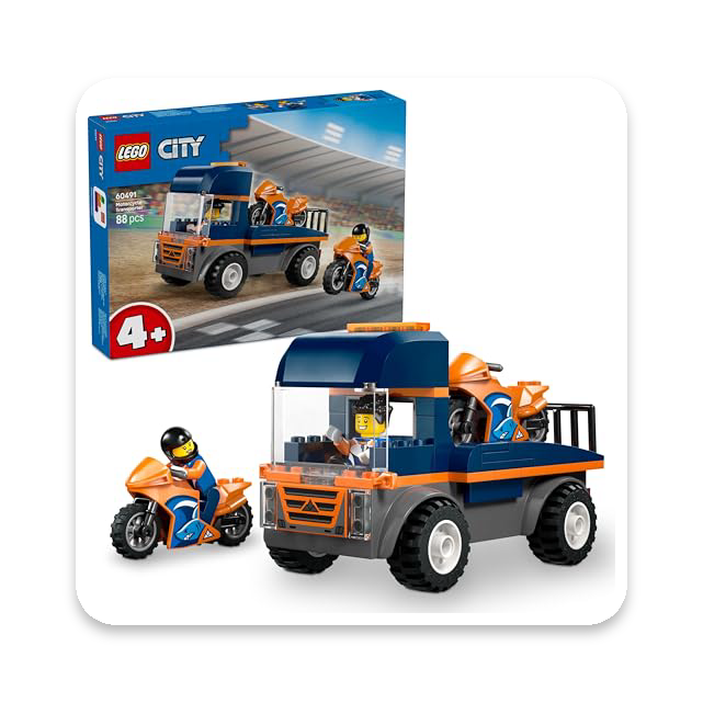 LEGO City Motorcycle Transport Set