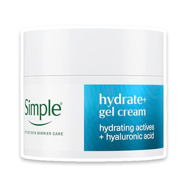 Simple Hydrate+ Facial Moisturiser for Sensitive Skin, 50ml