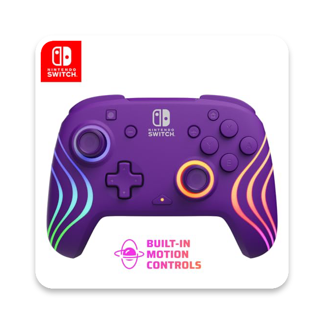 PDP Afterglow Wave Wireless Controller (Purple)