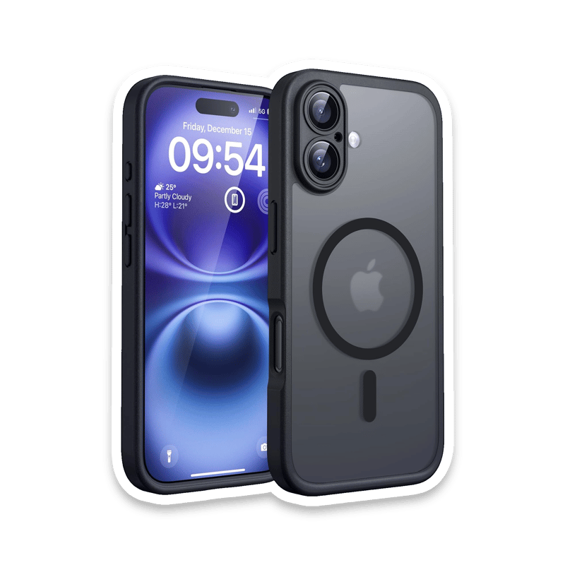 TOCOL MagSafe iPhone 16 Case – Slim Matte Translucent with Full Camera Protection