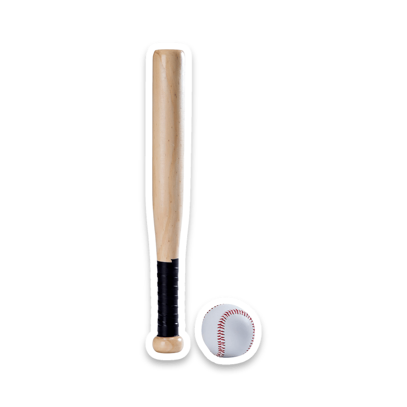 Jaques of London Complete Rounders Set with Bat and Soft Ball