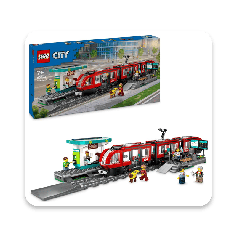 LEGO City Downtown Tram and Station Set