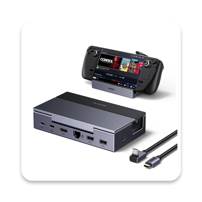 UGREEN 6-in-1 Steam Deck Docking Station with 4K HDMI, 100W Power Delivery and Ethernet