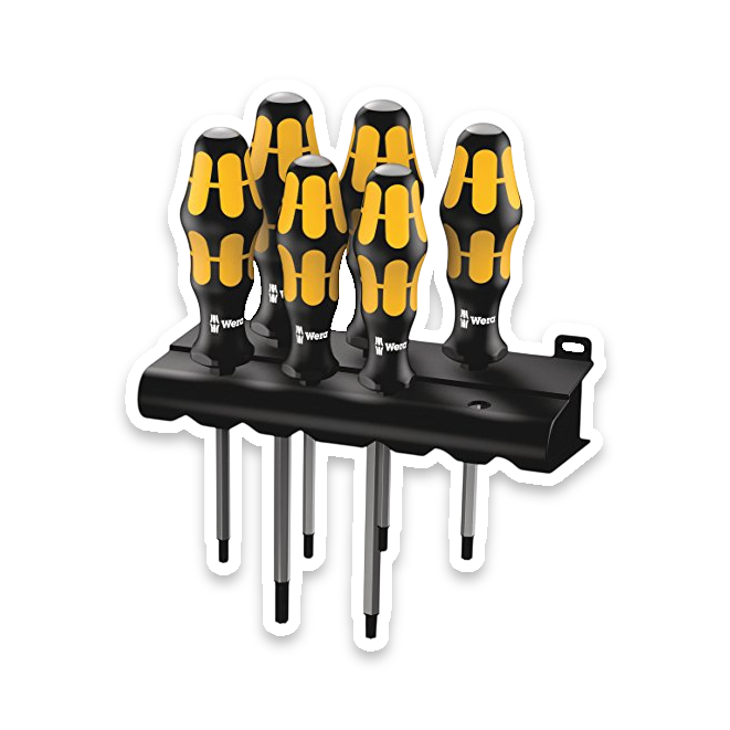 Wera TORX Kraftform Chiseldriver Screwdriver Set (6pc)