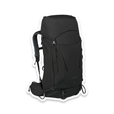 Osprey Kestrel 48 Men's Backpacking Backpack (S/M, Black)