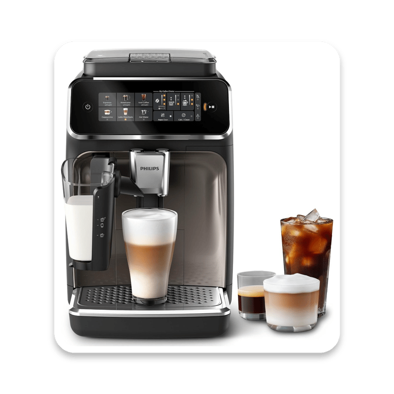 Philips 3300 Series Bean to Cup Coffee Machine with LatteGo Milk Frother