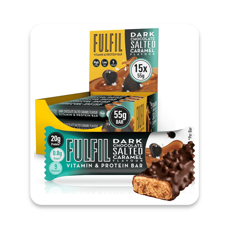 Fulfil Dark Chocolate Salted Caramel Protein Bars, 15 x 55g