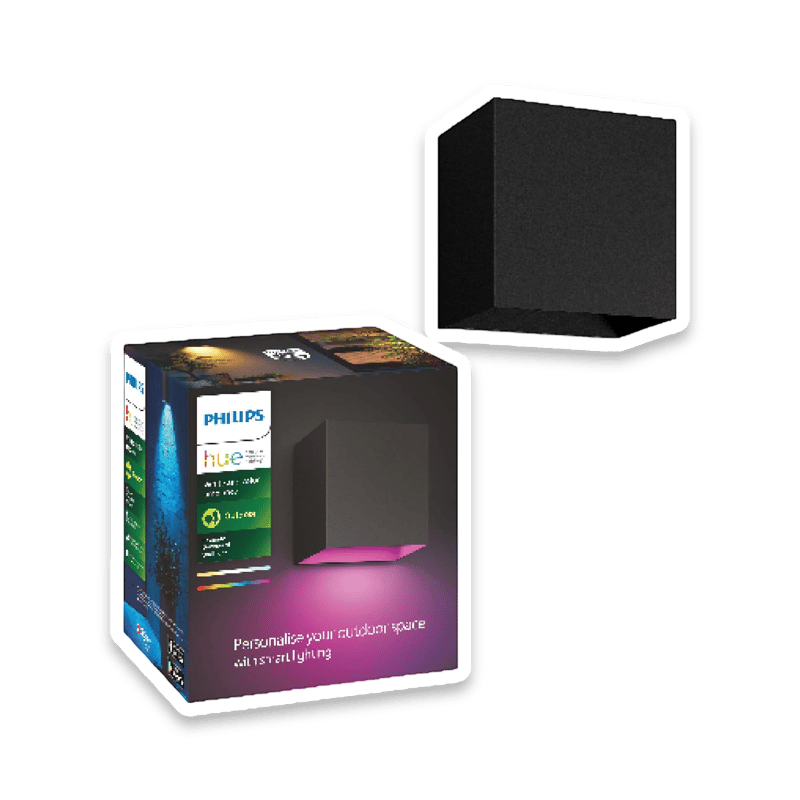 Philips Hue Resonate Outdoor Wall Light - Color Ambiance, App-Controlled, Alexa Compatible