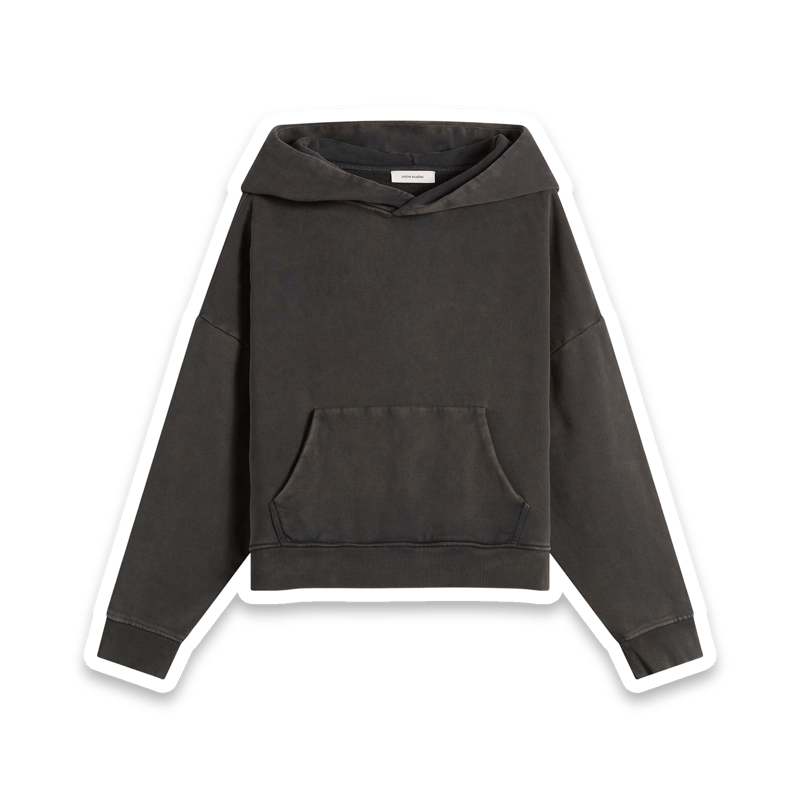 Entire Studios Heavy Hoodie in Washed Black