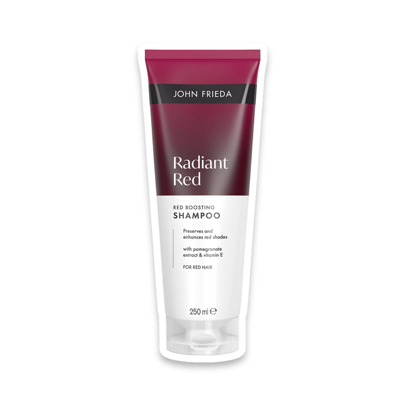 John Frieda Radiant Red Colour-Boosting Shampoo 250ml – Red Hair Toning Formula