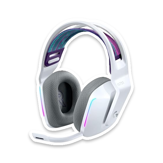 Logitech G733 Lightspeed Wireless Gaming Headset - White