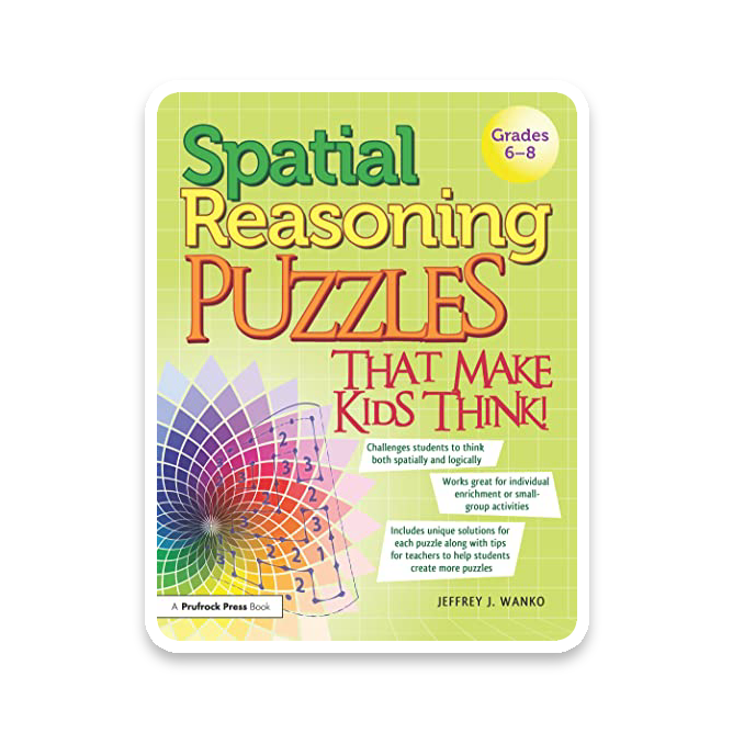 Spatial Reasoning Puzzle Book for Grades 6-8