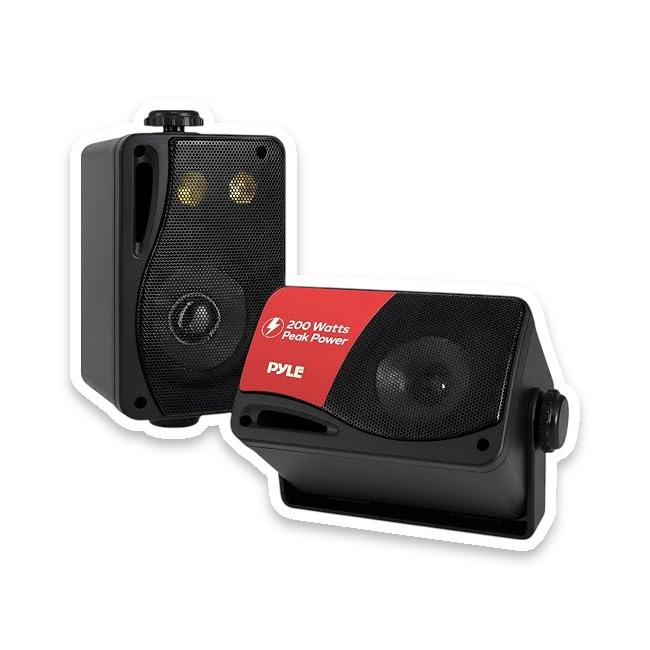 Pyle Outdoor Marine Speakers for Patio, Garden, Pool or Deck