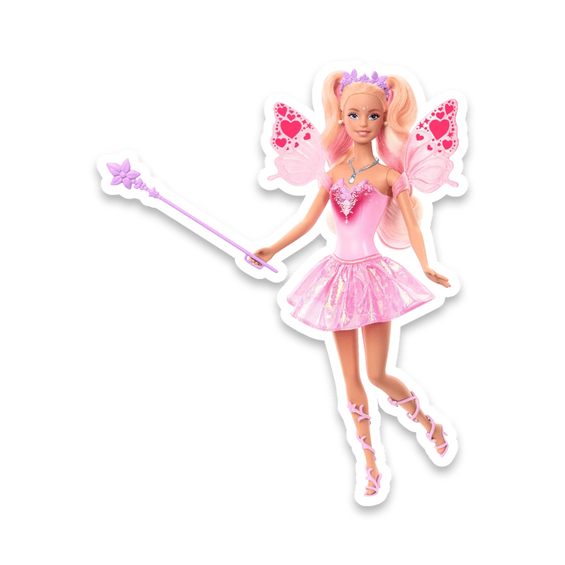 Mattel Barbie Fairy Doll with Magic Wand and Color-Changing Wings