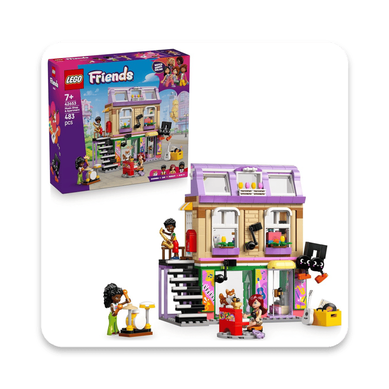 LEGO Friends Music Shop & Apartment Playset (42653)
