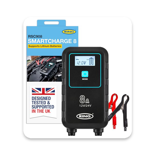 Ring SmartCharge 8A Car Battery Charger