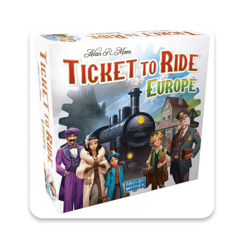 Ticket to Ride Europe Board Game - Strategy Railway Game for 2-5 Players