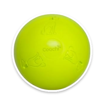 Coachi Boomi Ball for Dogs, 10-inch, Electric Lime