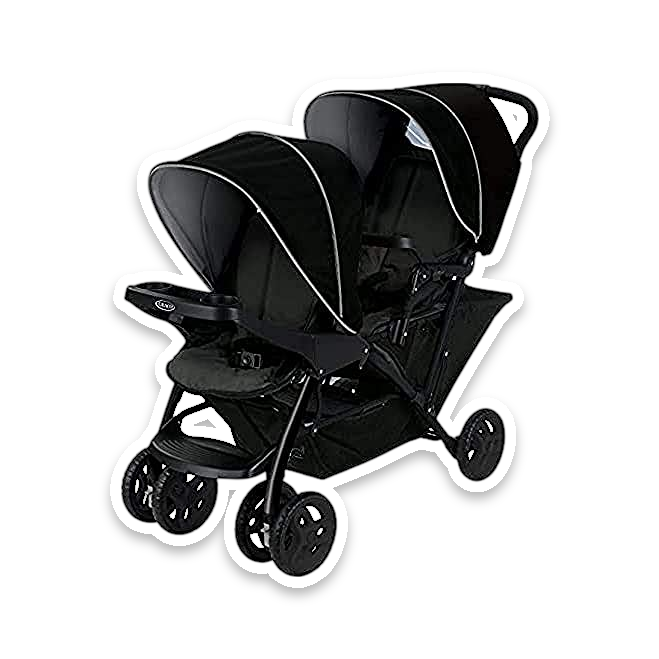 Graco Stadium Duo Tandem Double Pushchair with Car Seat