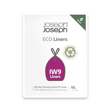 Joseph Joseph Eco Recycled Bin Bags, 10L, 80 Pack