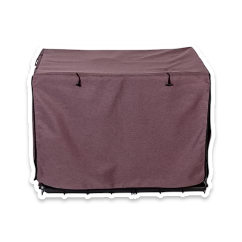 Danish Design Dog Crate Cover with Roll-Down Doors (XXL, Mauve)