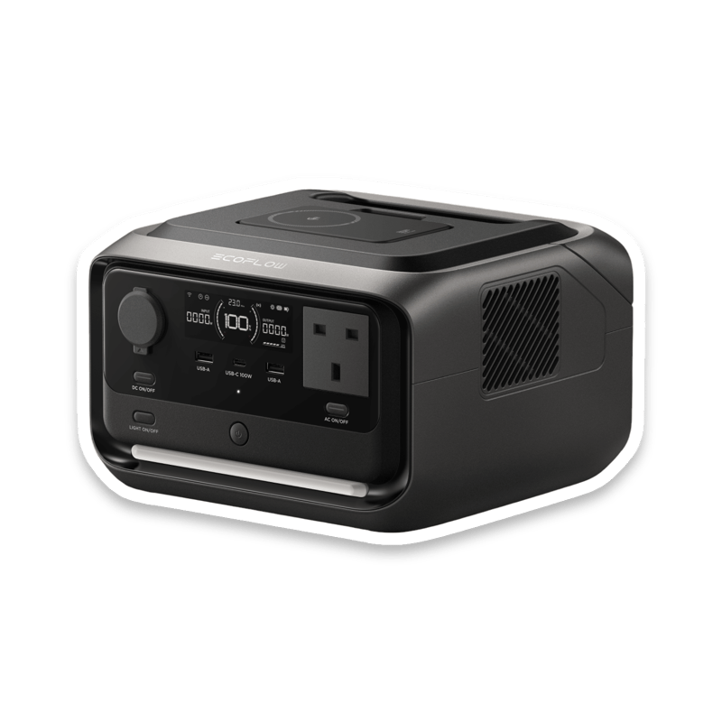 EcoFlow River 3 Plus Portable Power Station with Wireless Power Bank