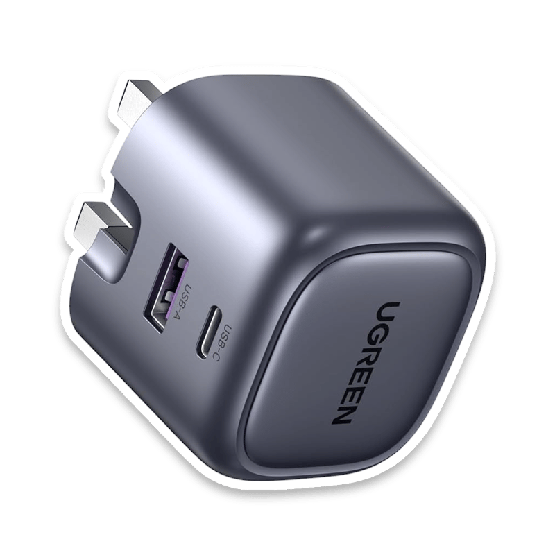 UGREEN USB C Charger PD 35W USB C Plug Nexode 2-Port Compact Fast Charger Plug Foldable GaN Charger Compatible with iPhone 17/16/15/14/13/12, Galaxy S10-S25 Series, Pixel 9/8/7/6