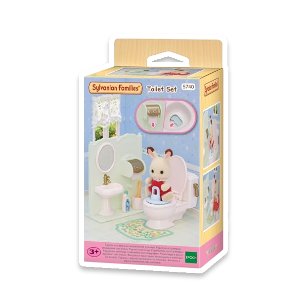 Sylvanian Families Toilet Set Dollhouse Accessory