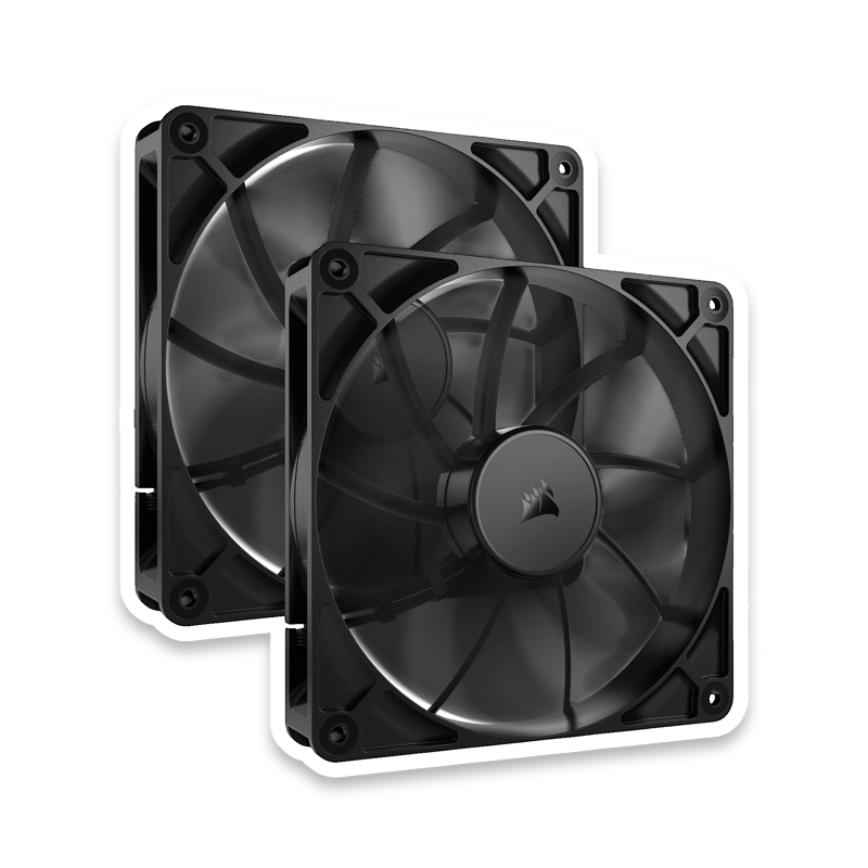 Corsair RS140 140mm PWM Dual Pack Computer Case Fans