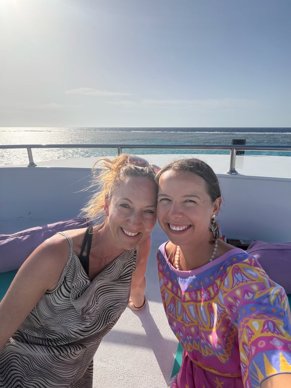 Karin and Maja on Mafia Island