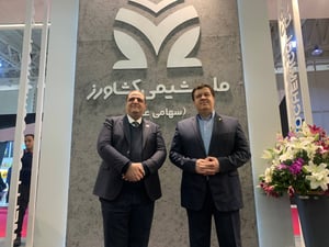 دکتر عسگری مدیر شرکت ملی شیمی کشاورز در نمایشگاه جامع کشاورزی ایران