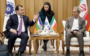 غلامحسین شافعی در نشست مشترک با رئیس اتاق ازبکستان
