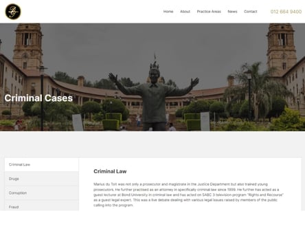 Du Toit Attorneys homepage